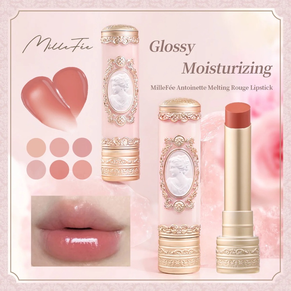 HIGHLY RAVE ASIAN JAPANESE MAKEUP | Antoinette Melting Rouge Lipstick | 03 Sugar